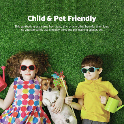 Primeturf Artificial Grass Synthetic Fake 2m x 5m Turf Plant Plastic Lawn 15mm