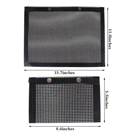 24*14CM BBQ Grilling Mesh Reusable Bag Outdoor Camping Barbecue Grill Mats Cooking Pads - Aimall