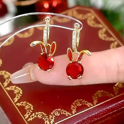 Fashion Gold Zircon Earrings Stud Drop Dangle Wedding Best Gift For Women - Aimall