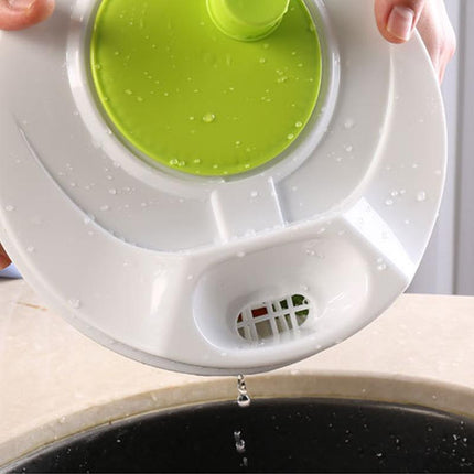 Salad Spinner Vegetable Lettuce Washer Dryer Serving Bowl Container Large - Aimall