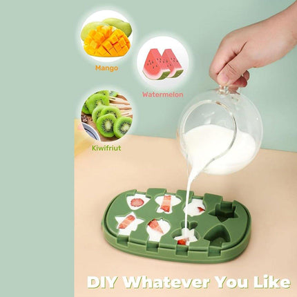 Ice Cube Mold with Lid Home Ice Storage Box Tray Silicone Ice Maker Molds