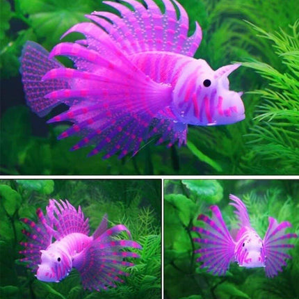 2PCS Artificial Betta Fish Aquarium Decorations Silicone Floating Moving Fish