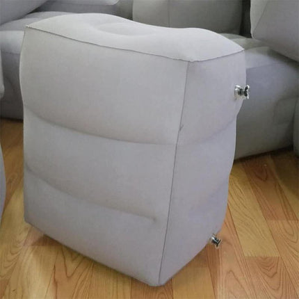 Inflatable Foot Rest Travel Air Pillow Cushion Office Home Leg Footrest Relax - Aimall