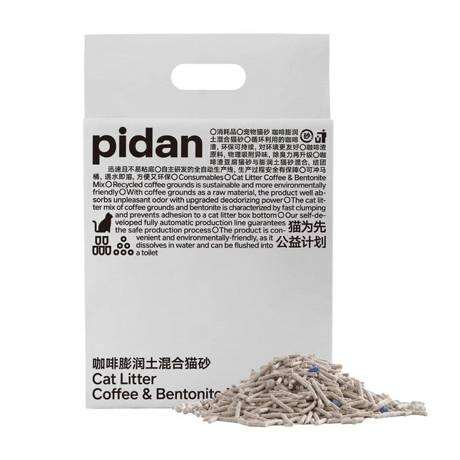 Pidan Cat Litter Classic Mixed Cat Litter Tofu Coffee Litter Bentonite Litter Low Dust Odor 4 Packs
