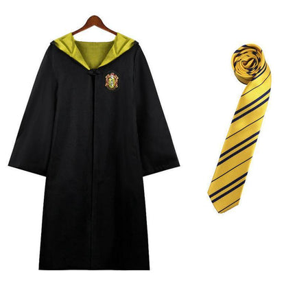 AU Harry Potter Gryffindor Ravenclaw Slytherin Robe Cloak Tie Costume Wand Scarf - Aimall