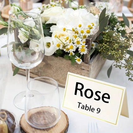 200pcs Guest Seat Name Card Writable Table Message Card Wedding Party Place Card