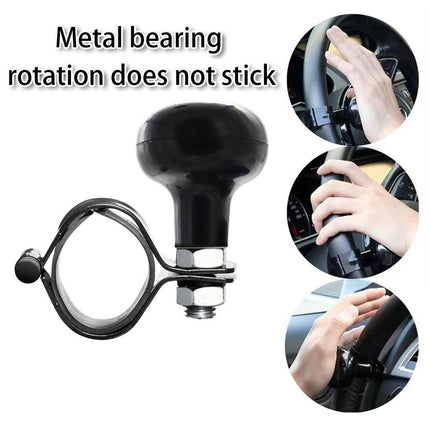 2PCS Car Steering Wheel Booster Auxiliary Ball One Hand Turn Saver Driving Aid
