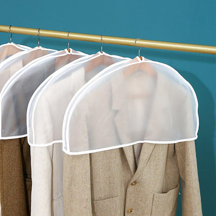 10pcs Dustproof Clothes Cover Transparent Hanging Wardrobe Storage Bag Set