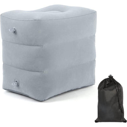 Inflatable Foot Rest Travel Air Pillow Cushion Office Home Leg Footrest Relax - Aimall