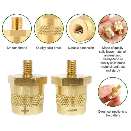 2pcs Automotive Battery Connector Posts Maintenance and Modification Accessories
