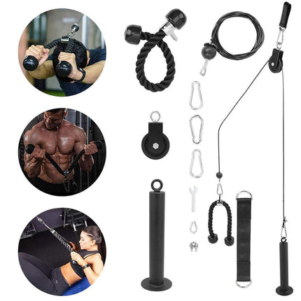 Home Fitness Equipment Pull Down Training Set Tricep Workout Accessories Gym