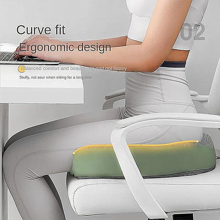 Memory Foam Seat Cushion for Office and Travel Support with Ergonomic Design
