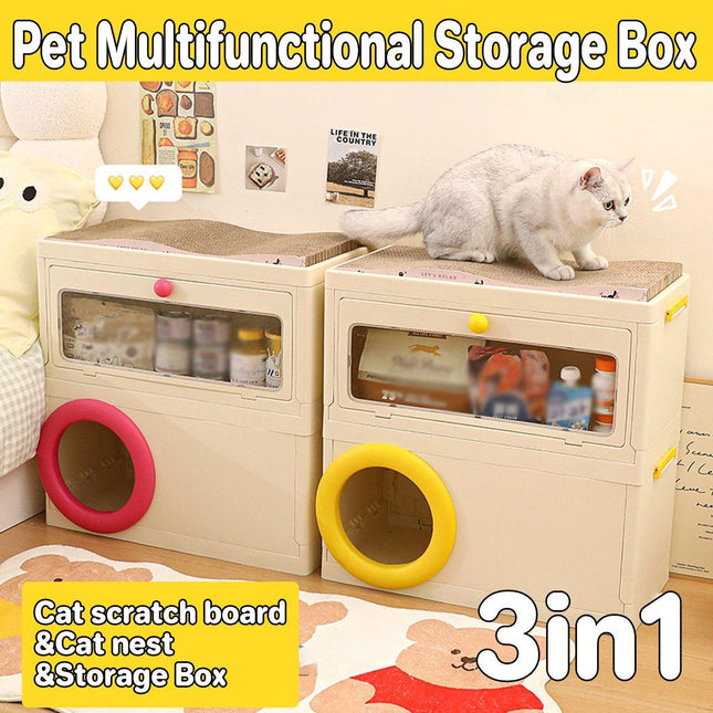 Multifunctional Household Storage Box for Pets Organizers Storage Container