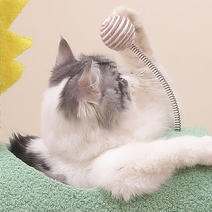 Climbing Frame Cat Scratching Post Jumping Platform Pet Toys for Cats and Kitten