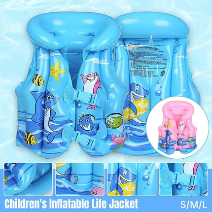 Inflatable Swim Vest with Buoyancy Support for Water Activities and Training Use