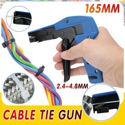 Cable Tie Gun Tension Fastener Tensioning Cutting Tool For 2.4-4.8mm Nylon Wire - Aimall