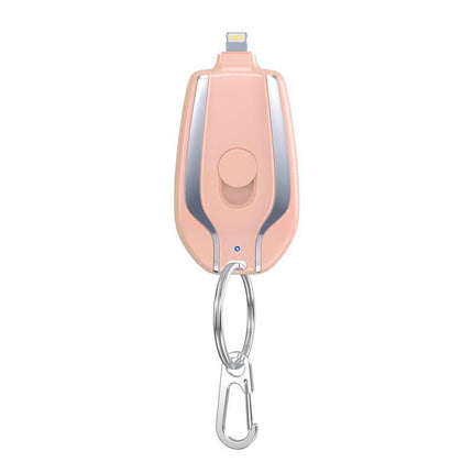 Keychain Portable Mini Power Bank Emergency Pod Charger For Phone 1500mAh Type-c - Aimall