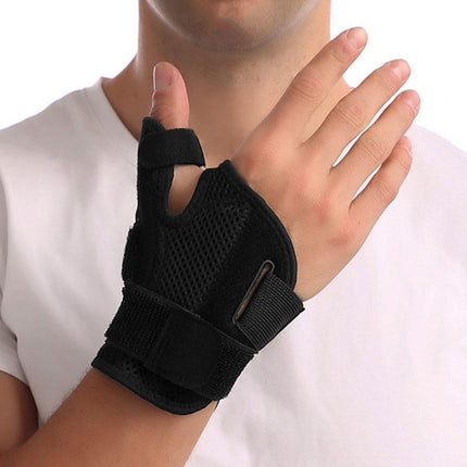 1pc Black Sports Finger Protector Basketball Fitness Thumb Support Guard Sleeve