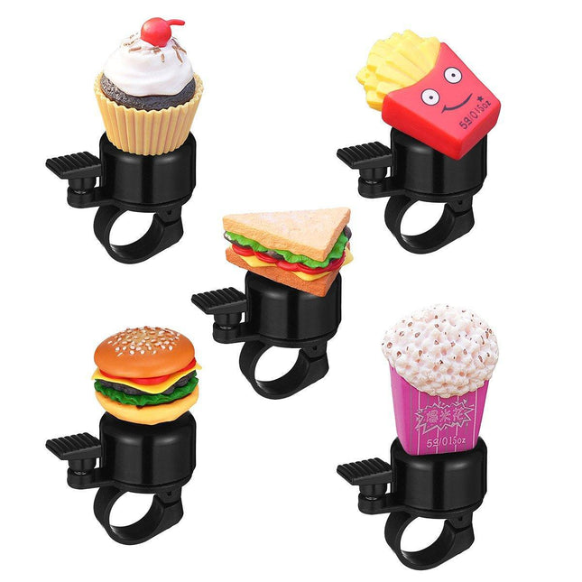 Cute Food Style Bicycle Bell Loud and Fun Handlebar Accessory