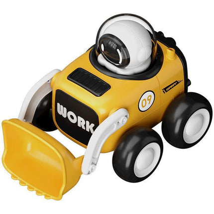 Astronaut Inertial Engineering Vehicle with Whistle Cartoon Shaped Kids Car Toys - Aimall