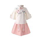 Chinese Hanfu Dress Set Girls Traditional Tang Suit Summer Outfit Cultural