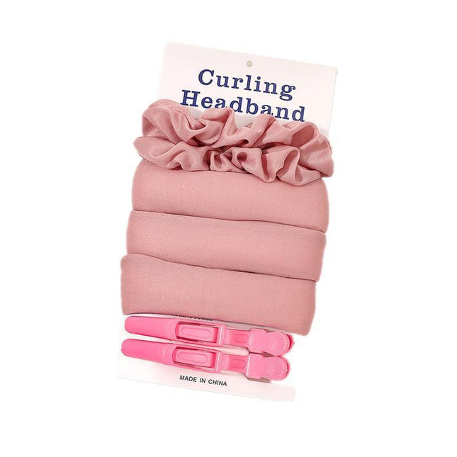 Heatless Curling Rod Headband Lazy Curler No Heat Curls Ribbon Hair Hair Curlers - Aimall