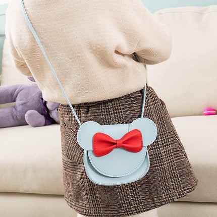 Cute Bowknot Crossbody Bag Fashionable Girls Shoulder Bag Slanting Mini Handbag
