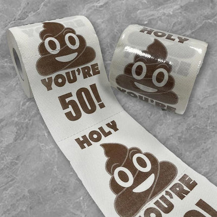 Prank Gag Printed Poop Funny Toilet Paper Roll Novelty Gag Gift for Pranks