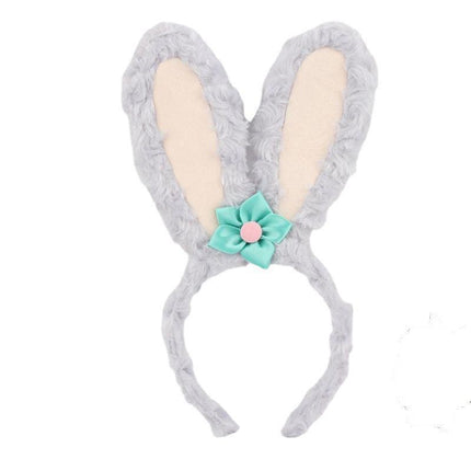 Cute Funny Rabit Headwear Lamb Wool Headband for Girls Kid Headbands Decor Party - Aimall