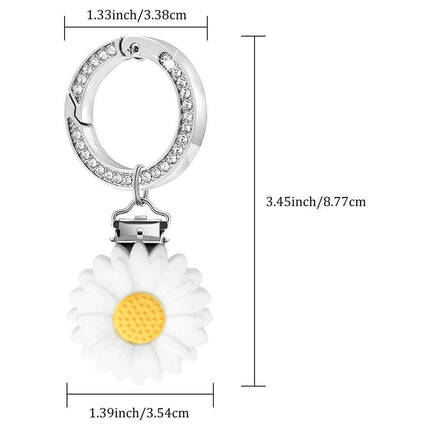 Silicone Daisy Flower Sunflower Brim Clip Anti-Slip Chrysanthemum Cap Holder
