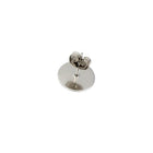 50/100/200PCS Earring Stud Posts Pads+Nut Backs Silvery Surgical Steel DIY Craft 4MM - Aimall