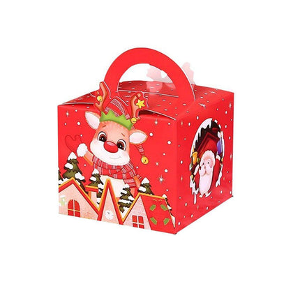 50pcs Christmas Rope Apple Candy Packing Box Biscuit Gift Baking