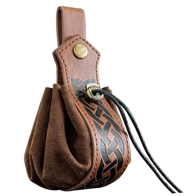 Medieval Satchel Vintage Leather Knight Belt Bag Handmade Accessories for Men