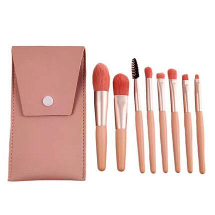 8PCS Eyeshadow Makeup Brush Set Travel Cosmetic Brushes Kit Brushes Kit with Bag - Aimall