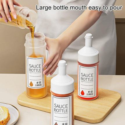 4pcs 350ml Kitchen Squeeze Jam Jars Controlled Dispensing Measuring Jar Multi