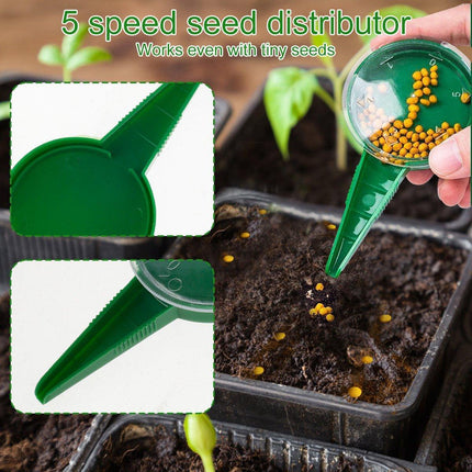 6PCS Garden Seeder Set Mini Seed Planting Tools Manual Seeder for Gardening