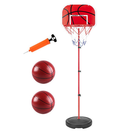 Adjustable Basketball Rack with Iron Rod Frame for Indoor and Outdoor Ball Shooting Toy