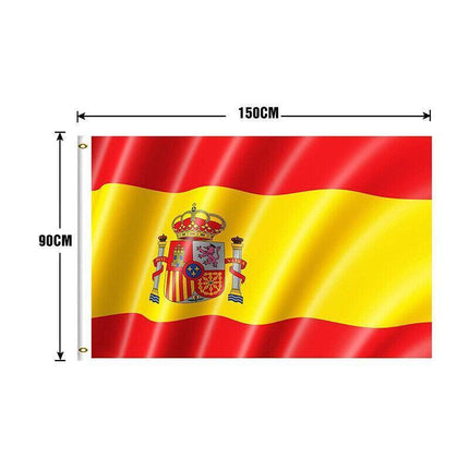 Large Spain Spanish Flag Heavy Duty Outdoor ES 90x150cm - 3x5ft - Aimall