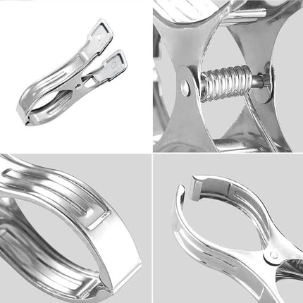 Large Stainless Steel Clothes Pegs Hanging Clip Laundry Windproof Clamp - Aimall