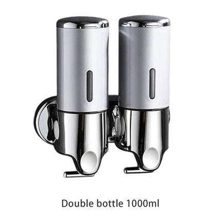 Stainless Steel Lever Soap Dispenser Manual Push Shower Gel Hotel Bathroom Use
