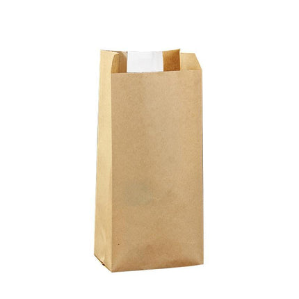 Takeaway Storage Baking Bread Bag Toast Food Packaging Bag Kraft Paper Bag Cowhide - Aimall