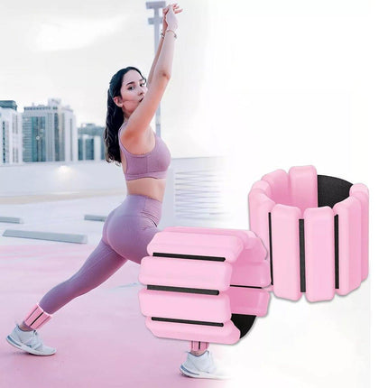 2PCS Adjustable Ankle Weights Wrist Weight Bracelet Fitness Equipment Training