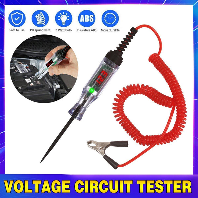 6-24V Digital Electric Circuit Tester LCD Test Light Car Truck Voltage Probe Pen