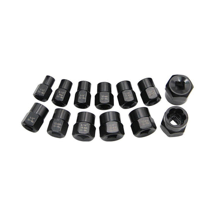 13 Piece Impact Bolt Nut Remover Set Extractor Socket Tool for Stripped Nuts Bolt