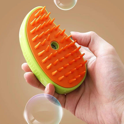 Electric Pet Hair Brush 3 in 1 Steamy Dog Cat Hair Grooming Bath Spray Tool