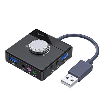 External USB Sound Card Output Volume Adjustable Audio Card Adapter PC type C - Aimall