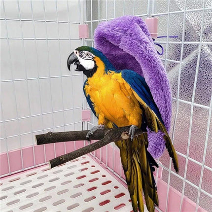 Cozy Bird Blanket Shawl Parrot Snuggle Cabin Plush Hanging Cotton Nest Bedding