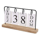 Wooden Desk Calendar Creative Desktop Calendar Ornament Home Office Decor Craft