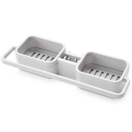 Kitchen Faucet Holder Soap Sponges Caddy Organizer Storage Rack Sink Basket - Aimall