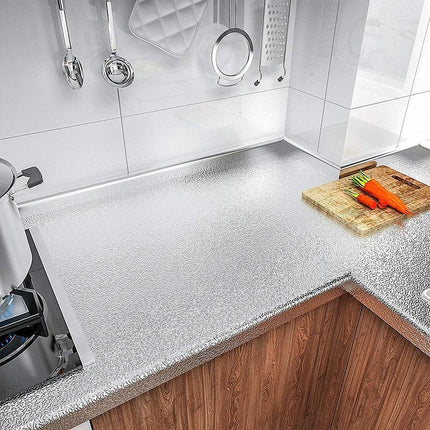 Waterproof Oil Proof Aluminum Foil Sticker Self Adhesive Kitchen Wallpapers AU - Aimall